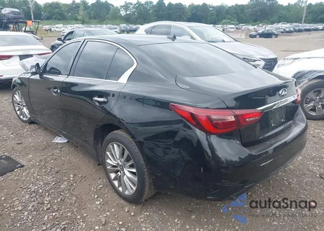2018 Infiniti Q50 3.0T Luxe z USA, uszkodzony, nr VIN JN1EV7AP4JM364026